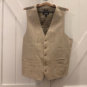 Jos. A. Bank 100% Linen Slim Fit Suit Vest